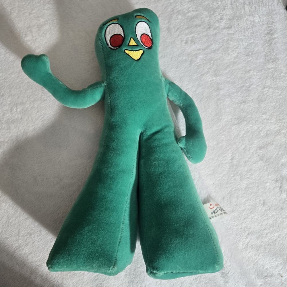 2003 Aurora World Gumby Plush Doll 14" Vintage Flat Feet To Stand